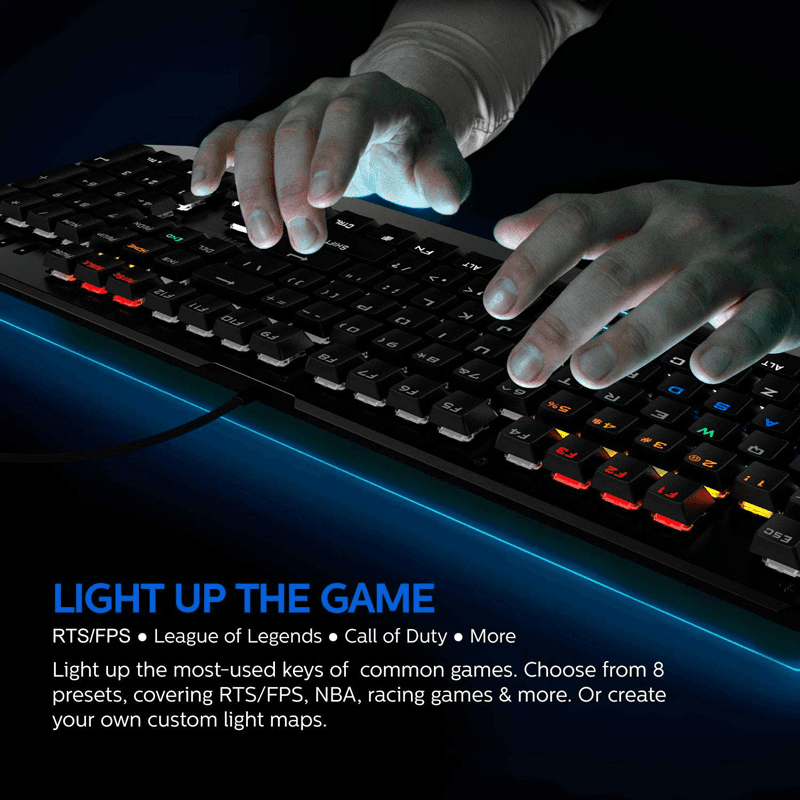 Selected image for Tastatura Gaming Philips G413 RGB mehanička crna