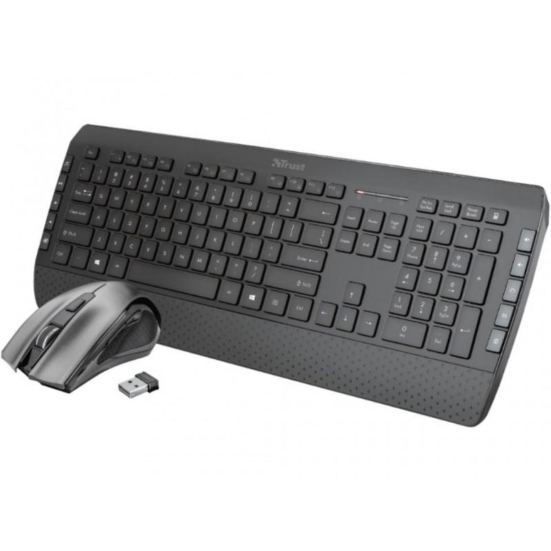 TRUST Bežični set tastatura + miš TECLA-2 crni