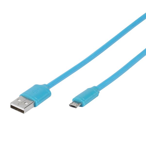VIVANCO USB kabl A/microB 1m plavi