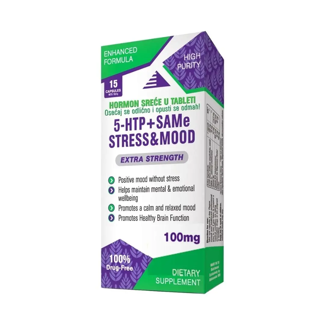Selected image for AMN Serotonin kapsule 5-HTP+SAMe Stress&Mood 15 kapsula