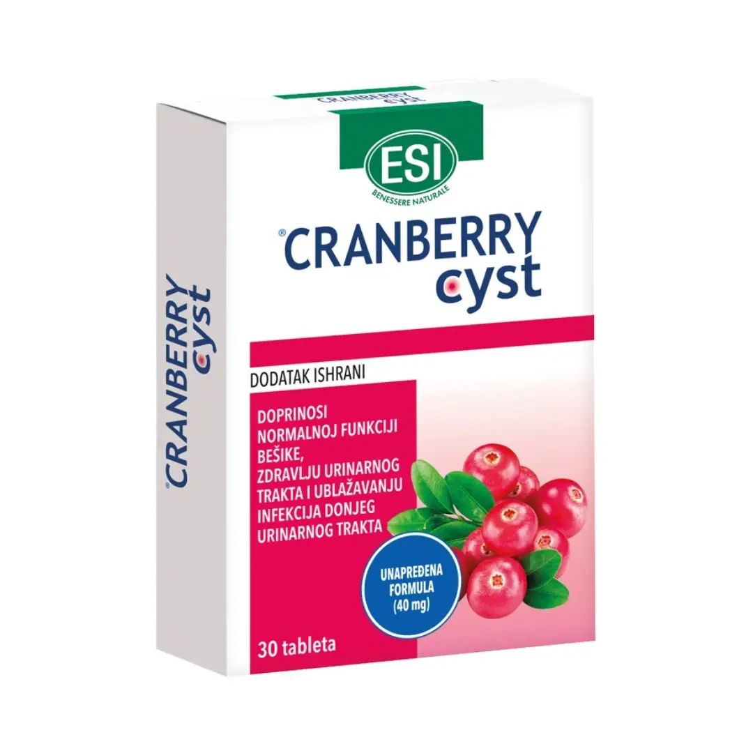 BGB ITALIANA-BGB Preparat sa ekstraktom brusnice za urinarni trakt Esi Cranberry Cyst - brusnica 30 tableta