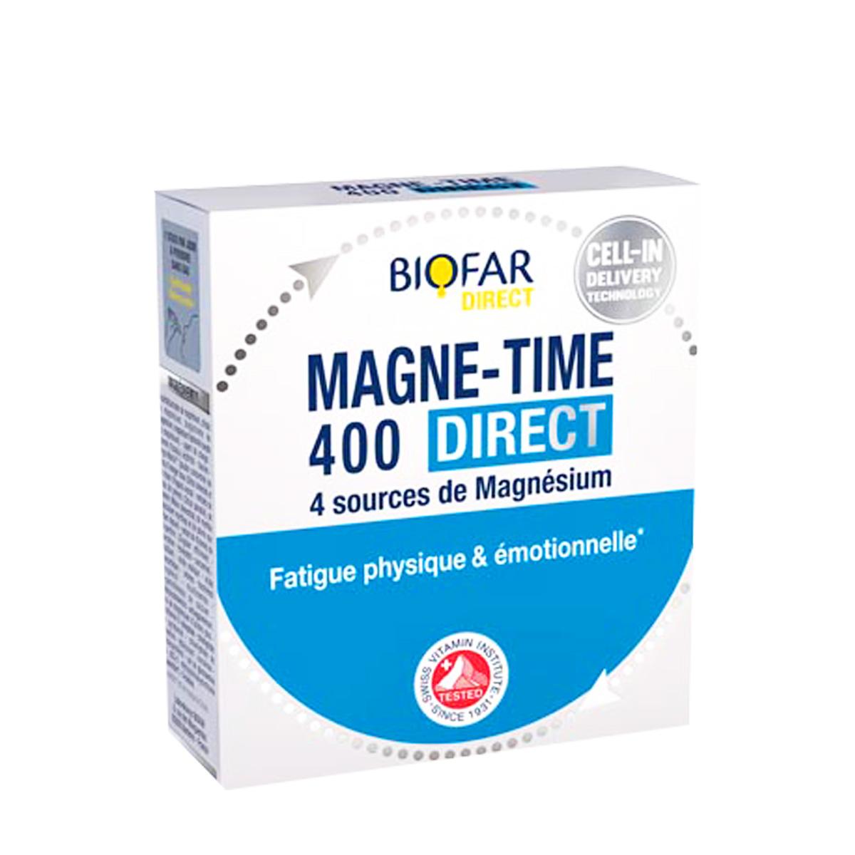 BIOFAR Magnezijum direkt 400 mg, taurin, vitamini B grupe, vitamin C i E 14/1 108507