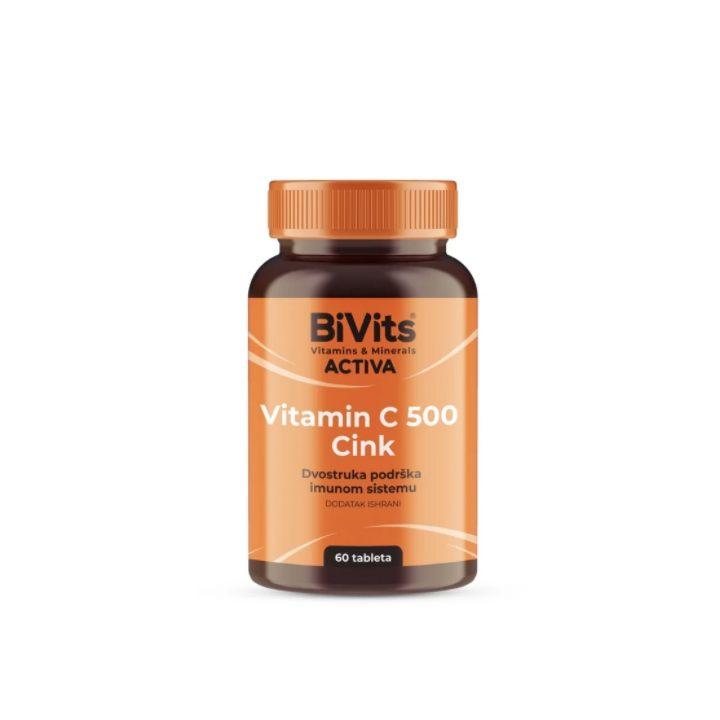 Bivits Activa Vitamin C 500 CINK A60