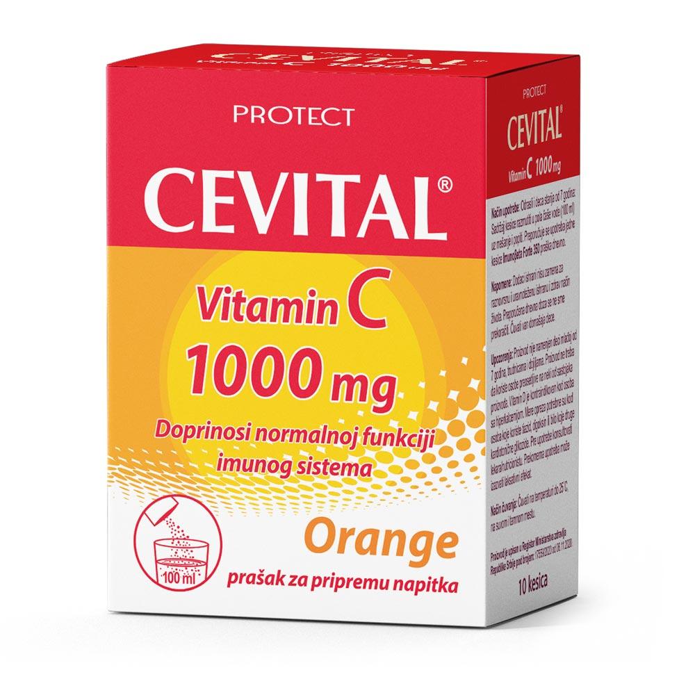 Selected image for Cevital Vitamin C 1000mg 10 kesica