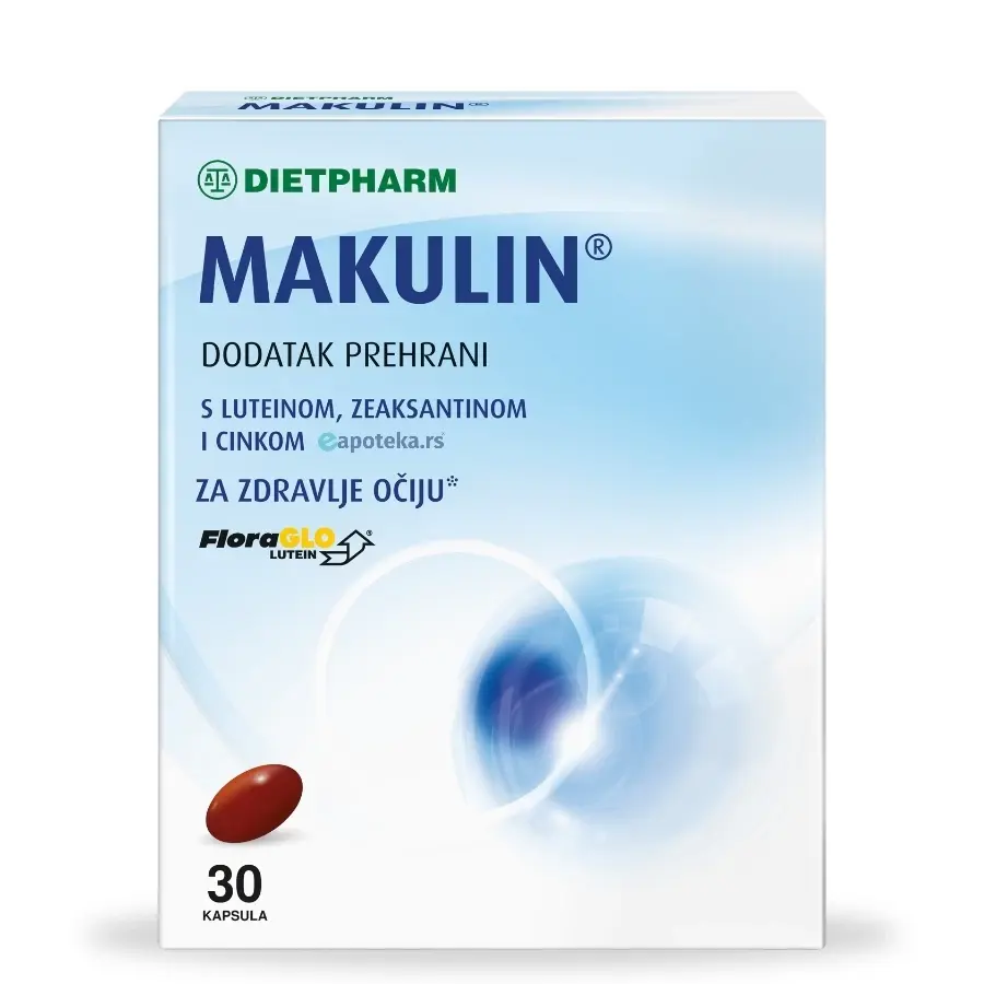 Selected image for DIETPHARM Kompleks za zdravlje očiju Makulin 30 kapsula