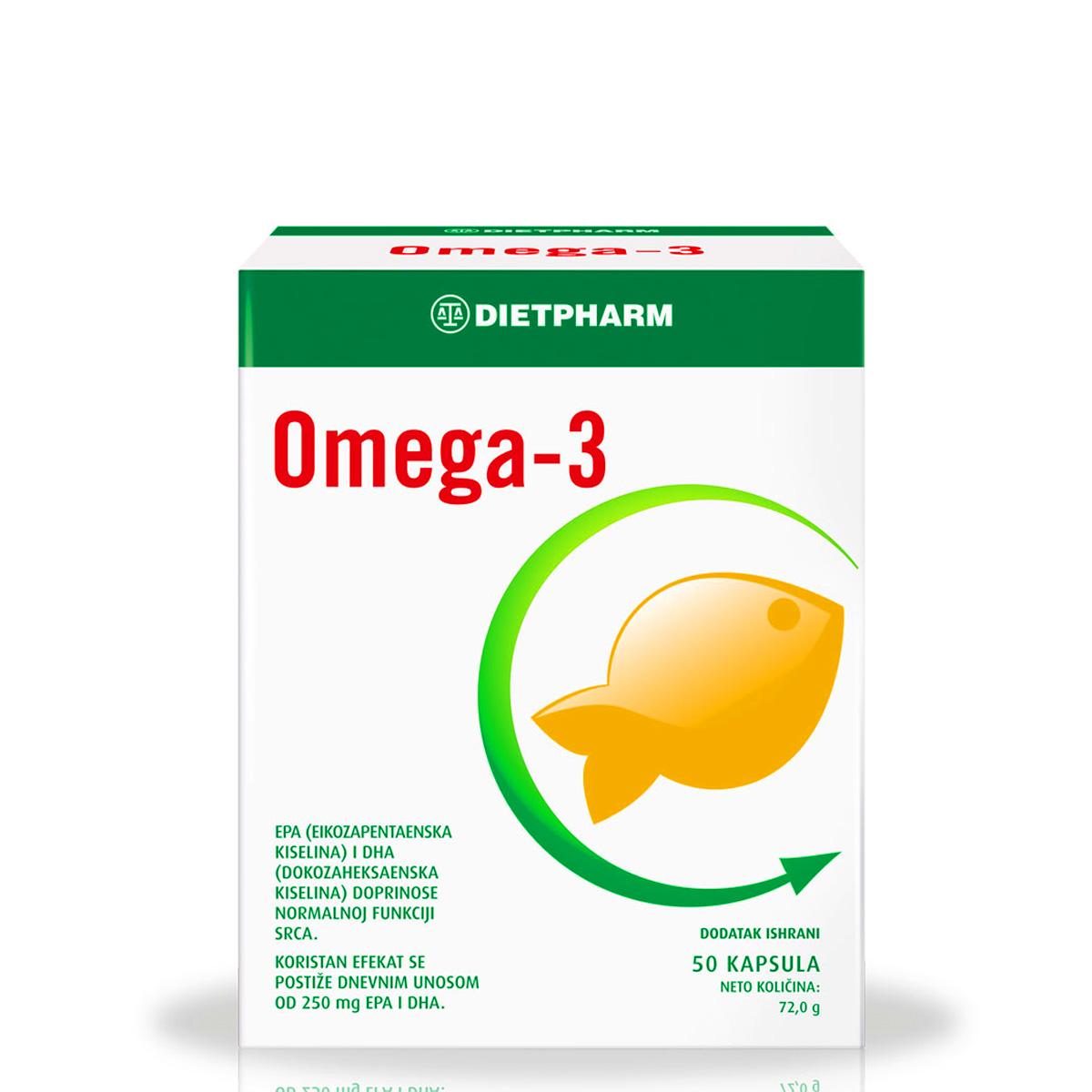 Selected image for DIETPHARM Omega 3 masne kiseline 50 kapsula 112458