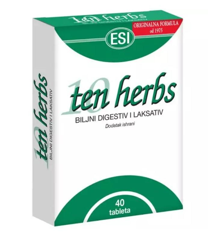 Selected image for ESI Dodatak ishrani Ten herbs TBL A40 40/1
