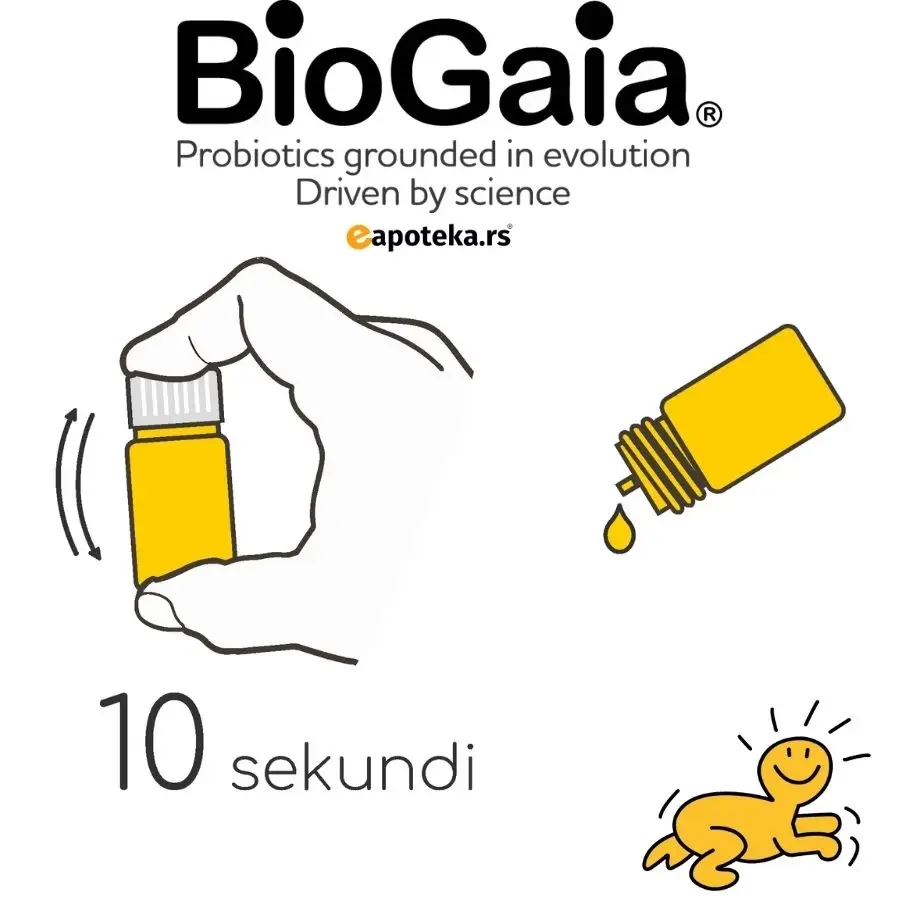 Selected image for EWOPHARMA Probiotske termostabilne kapi BioGaia 5ml