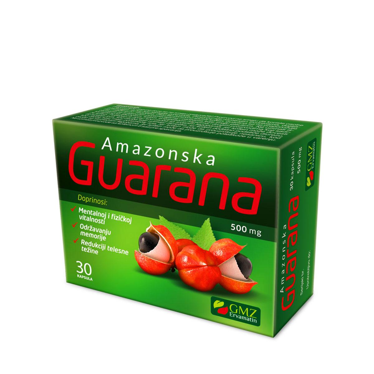 Selected image for GMZ ERVAMATIN Amazonska Guarana 500mg 30/1 127533