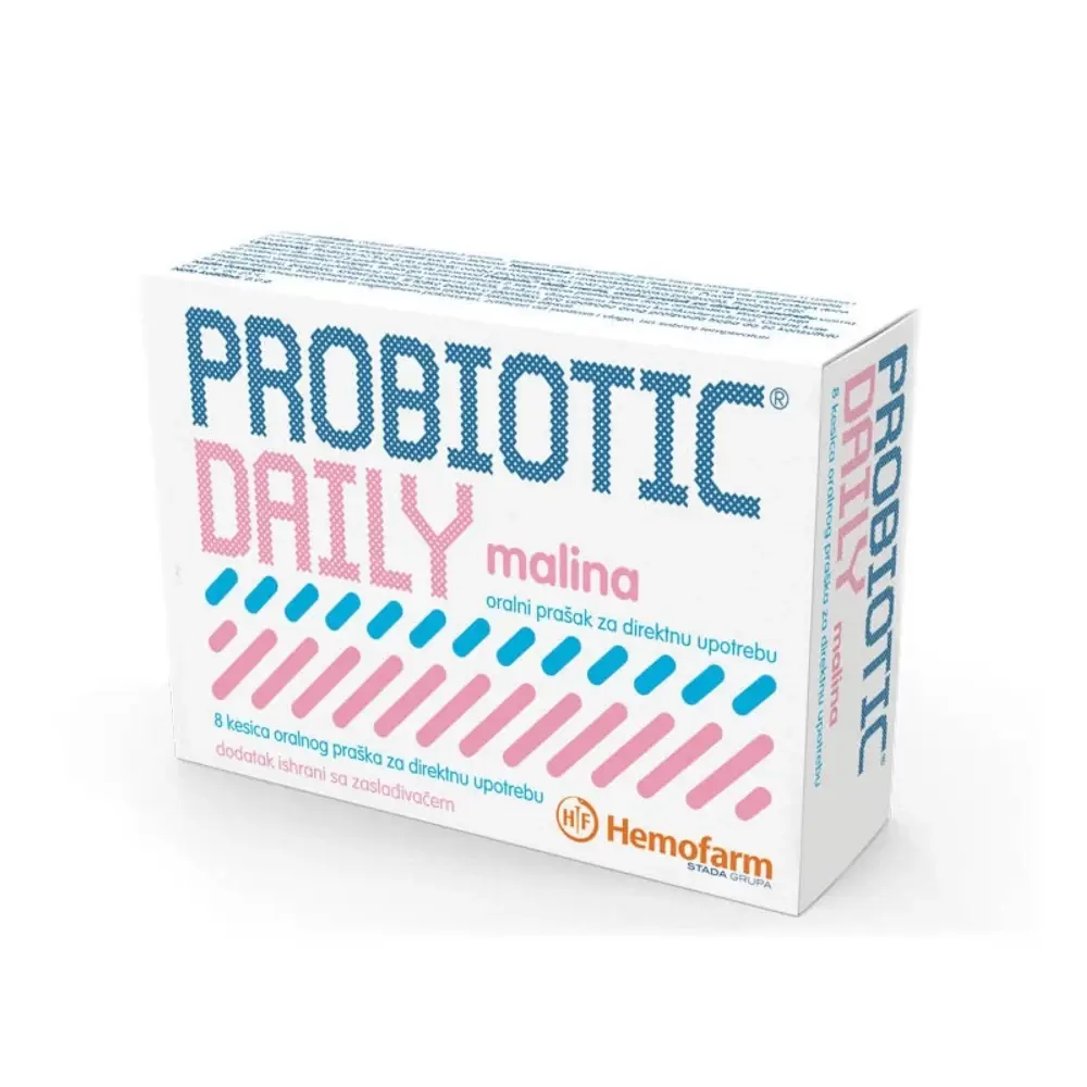 HEMOFARM Probiotic daily malina 8 kesica