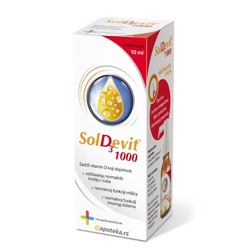 Pharmanova SOLD3EVIT 1000 Rastvor sa dozirnom pumpom 11 ml