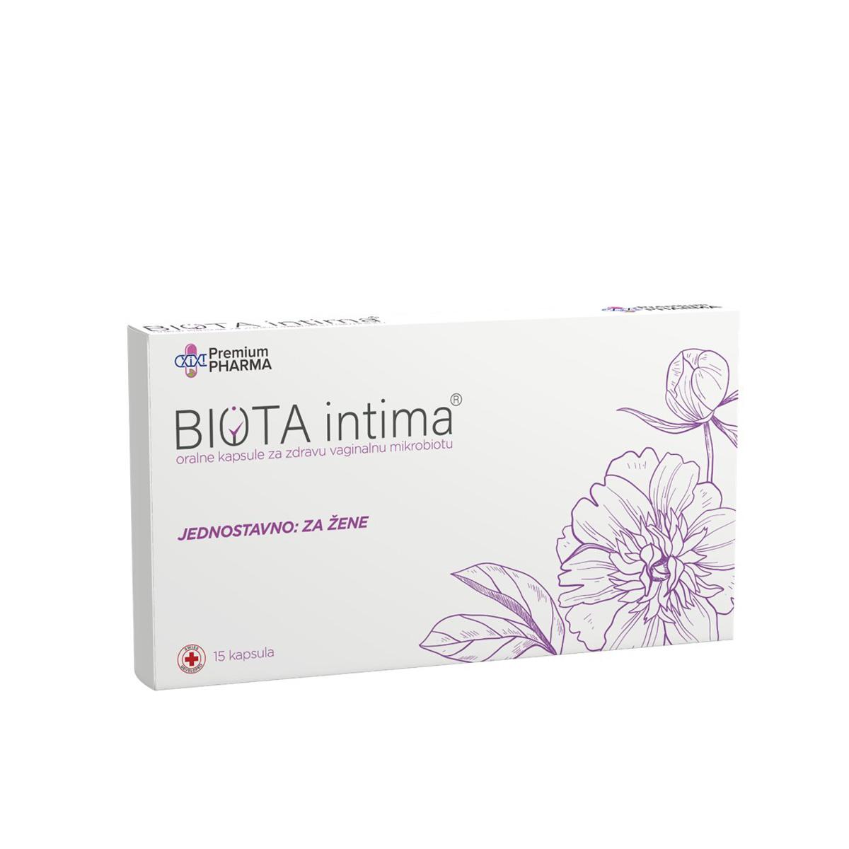 PREMIUM PHARMA Kompleks za zdravu vaginalnu mikrobiotBiota Intima 15 kapsula