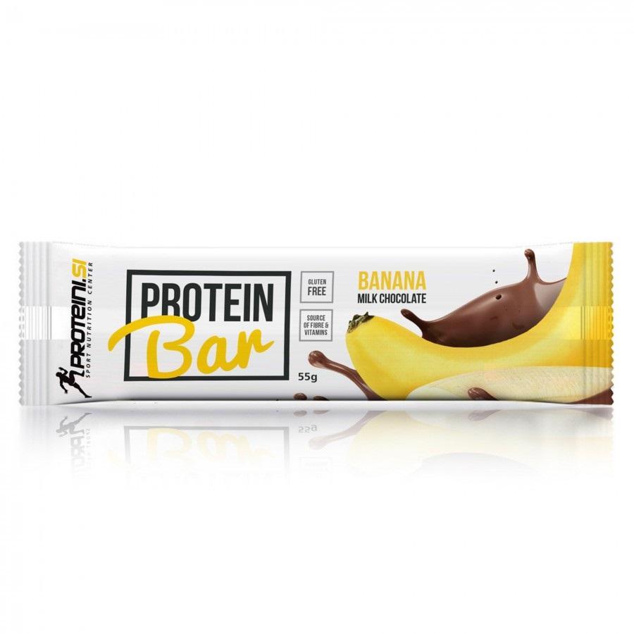 PROTEINI.SI Protein bar 55 g banana i mlečna čokolada