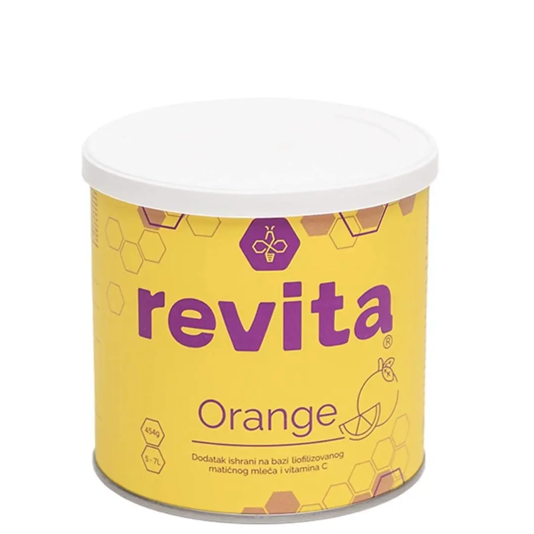 Selected image for REVITA Proizvod na bazi liofilizovanog matičnog mleča sa ukusom pomorandže 454 g 108037