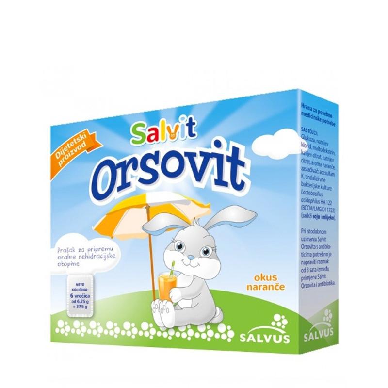 Selected image for SALVIT Prašak za dijetalnu prehranu dece sa gubitkom elektrolita Ostrovit 6 kesica 119206