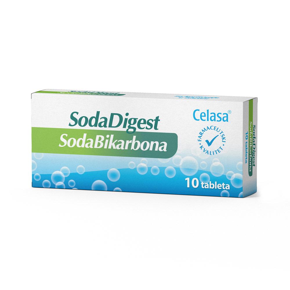 Soda bikarbona Sodadigest 10 tableta
