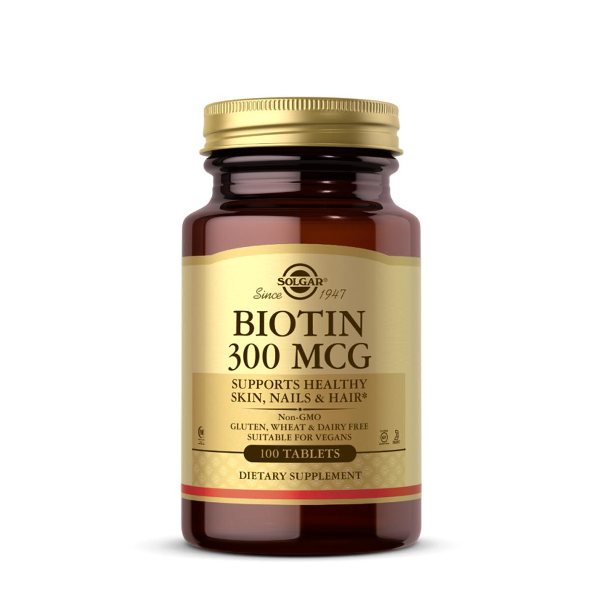 SOLGAR Biotin za kosu, kožu i nokte 300 μg 100 tableta 104470.0