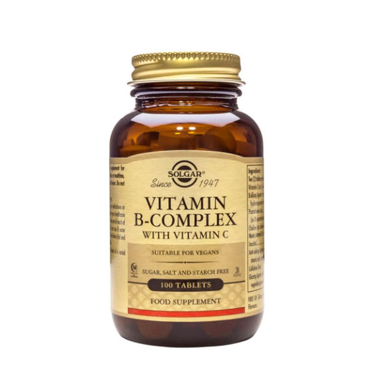 Selected image for SOLGAR Kompleks vitamina B sa vitamnom C 100 tableta