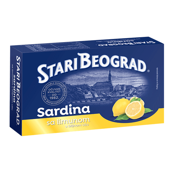 STARI BEOGRAD Sardina u biljnom ulju sa limunom 100g
