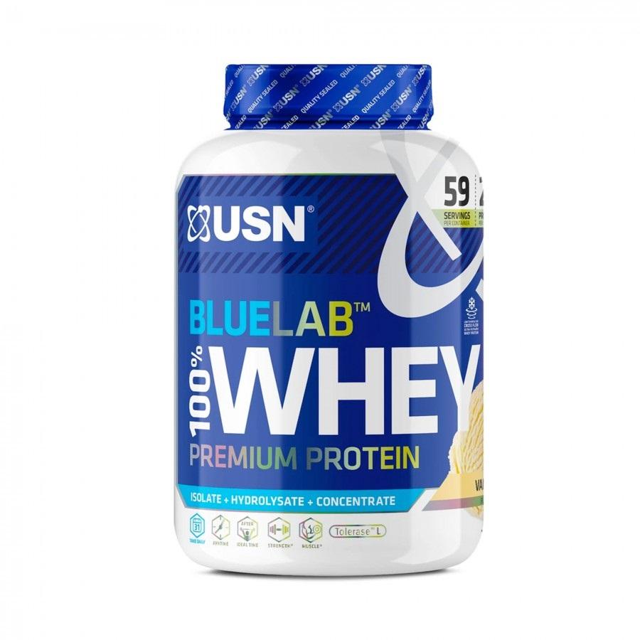 USN Whey protein BLUE LAB 100% 2000 g vanila