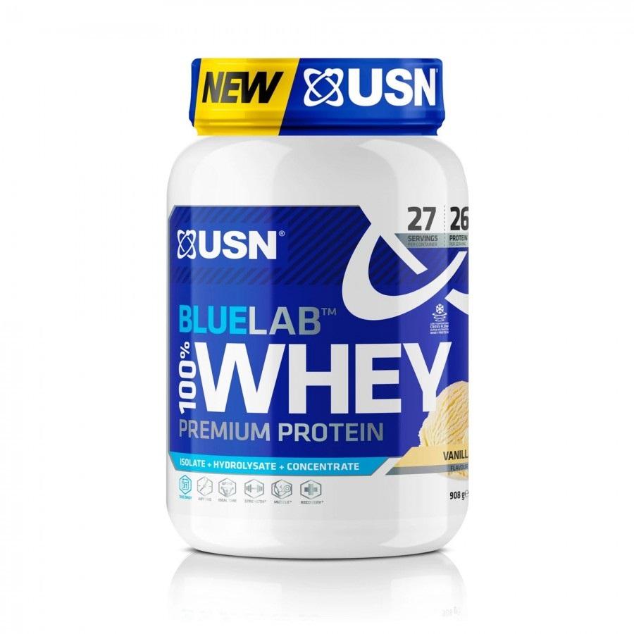 USN BLUE LAB Whey protein100% 908 g vanila