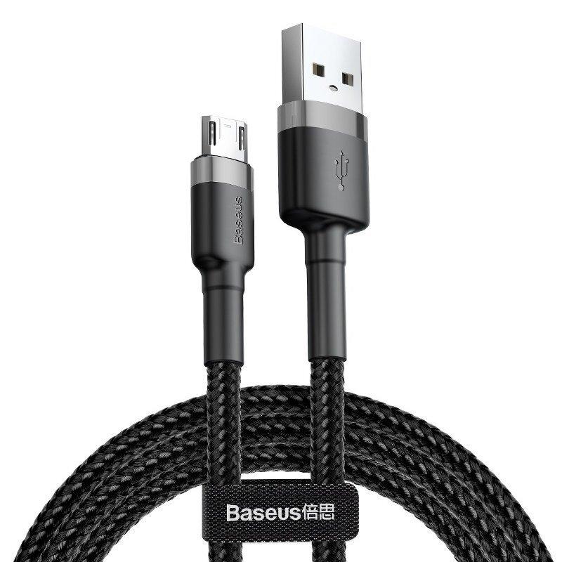 BASEUS Micro data kabl USB Cafule 2A 3m crni