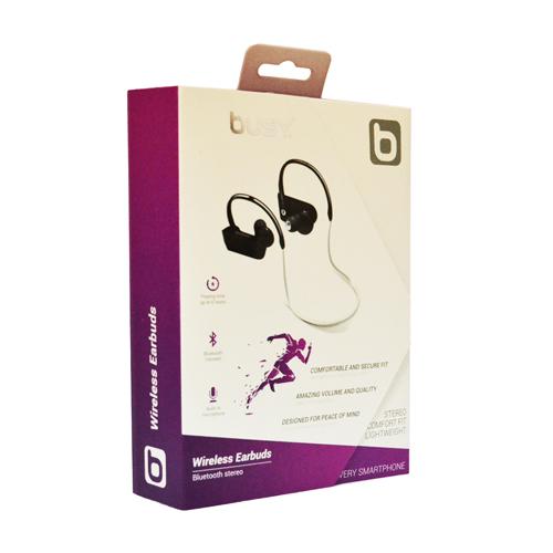 BUSY Bluetooth sportske slušalice sive