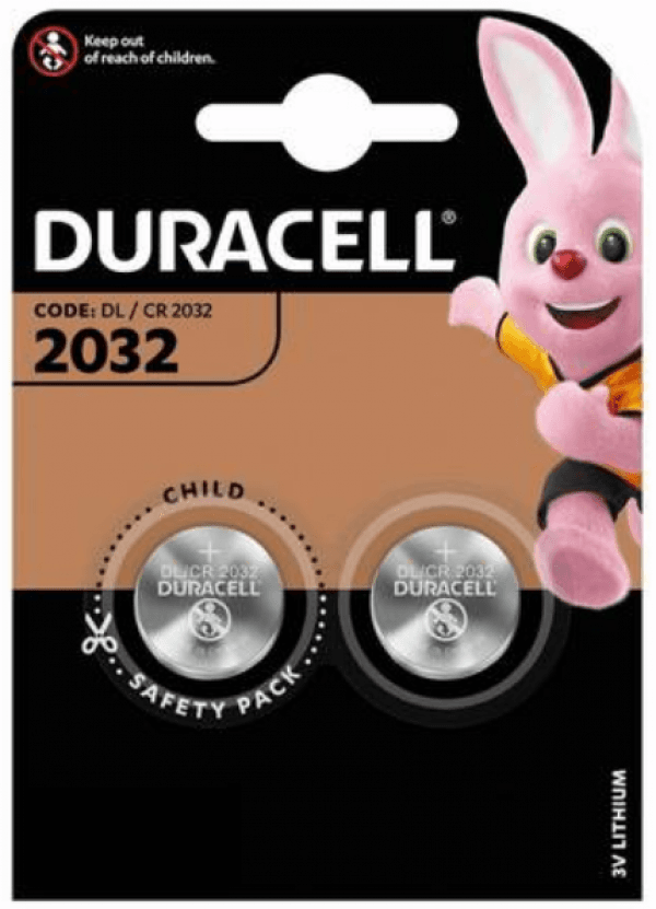 DURACELL Litijumska baterija dugme 3V pakovanje od 2 komada 2032