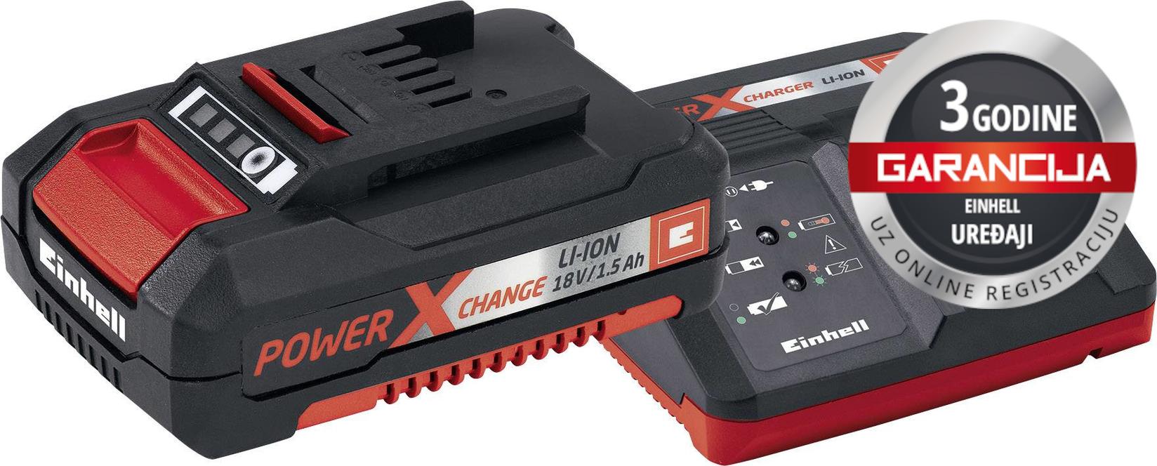 Selected image for EINHELL PXC Starter set Power-X-Change 18V 1,5Ah