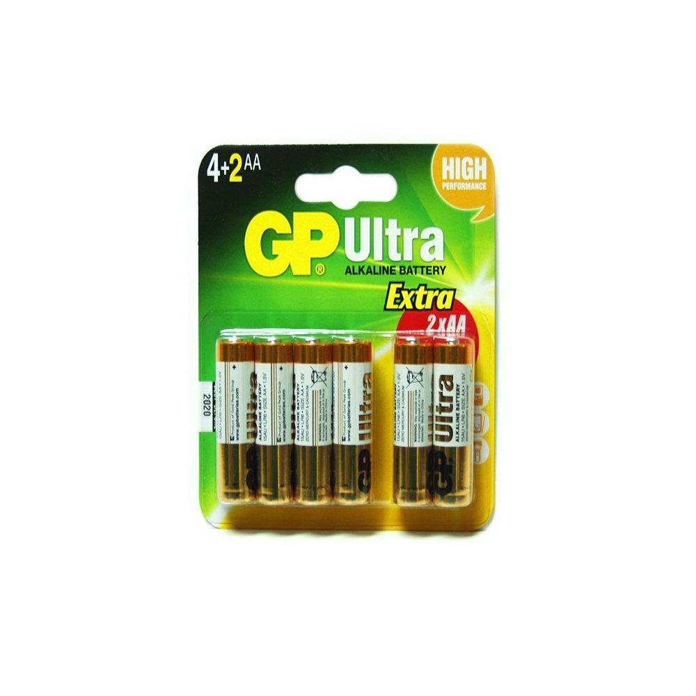 GP Baterija ultra alkalna AA 4+2 LR06