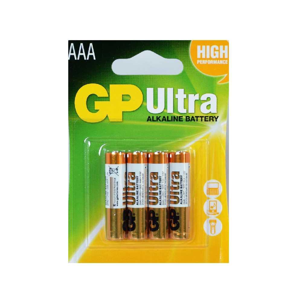 GP Baterija ultra alkalna AAA 4 komada LR03
