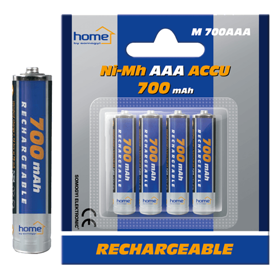 HOME Baterija punjiva AAA 700mAh 4 komada