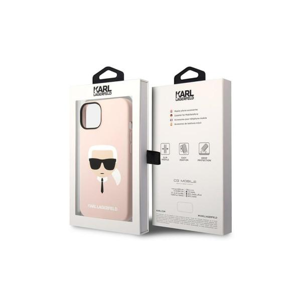 Karl Lagerfeld Futrola za iPhone 14 Pink Karl Head