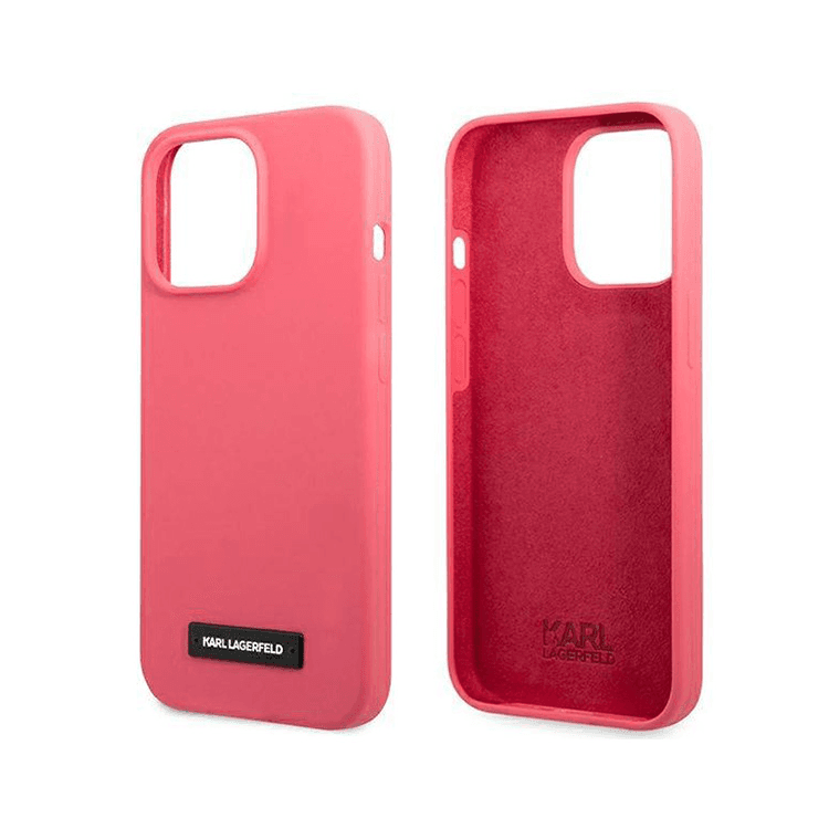 KARL LAGERFELD Maska za telefon Hc Silicone Plaque iPhone 13 Pro 6.1 roze