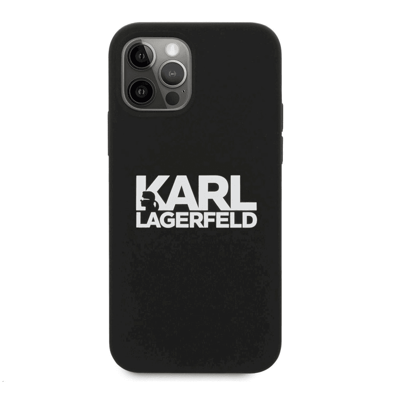 KARL LAGERFELD KARL LAGERFELD Maska za telefon Hc Silikone Stack Logo iPhone 12 Pro Max 6.7 crna