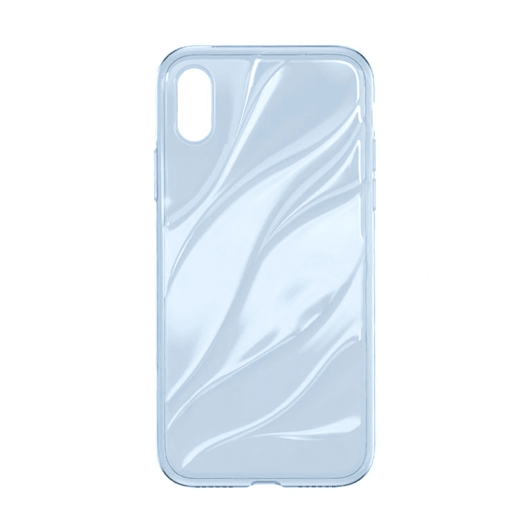 Slike Maska Baseus Water modeling za iPhone X transparent plava
