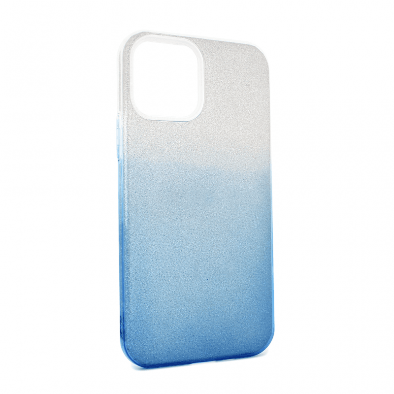 Slike Maska Double Crystal Dust za iPhone 12/12 Pro 6.1 plavo srebrna