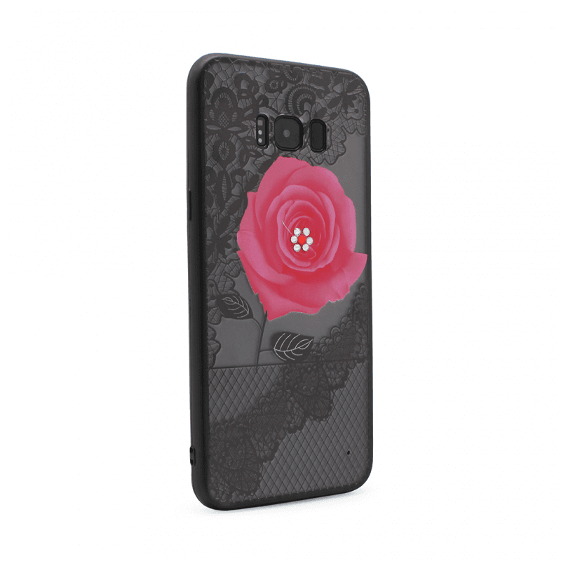 Slike Maska Lace Flower za Samsung G955 S8 Plus pink