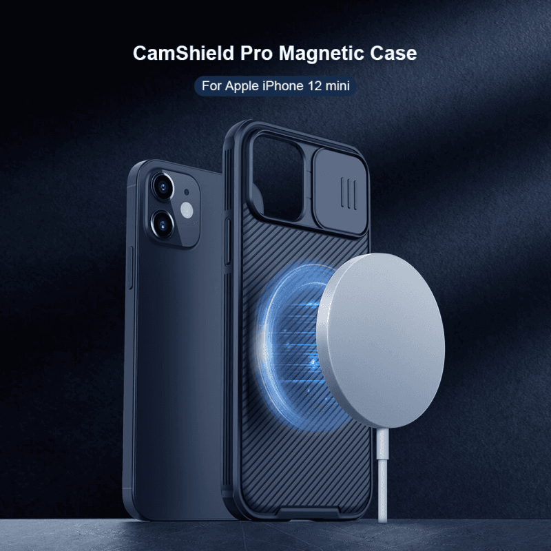 Slike Maska Nillkin CamShield Pro Magnetic za iPhone 12 Mini 5.4 crna