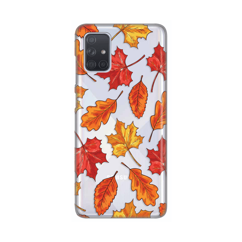 Slike Maska Silikonska Print Skin za Samsung A715F Galaxy A71 Falling Autumn Leaves