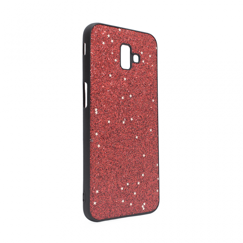 Slike Maska Sparkle Shiny za Samsung J610FN Galaxy J6 Plus crvena