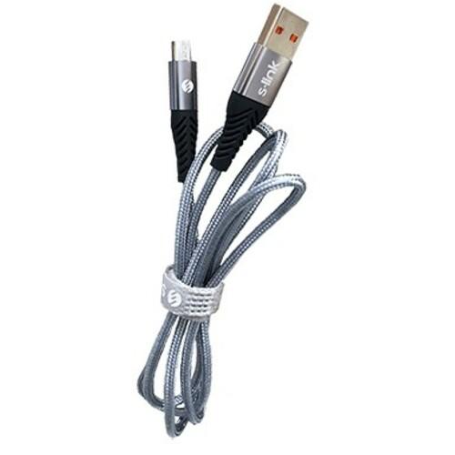 Selected image for S-LINK Micro USB kabl USB A 1M 3A SL-STM55M EPRUVETA srebrni