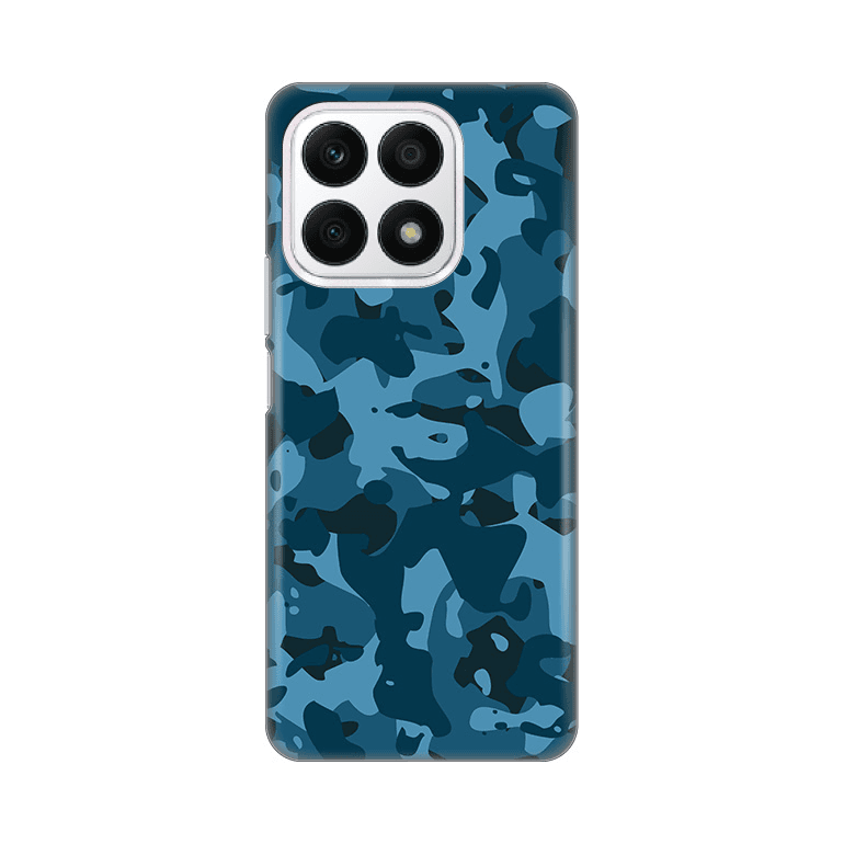 Silikonska maska za Honor X8a Camouflage Pattern Print tamno plava