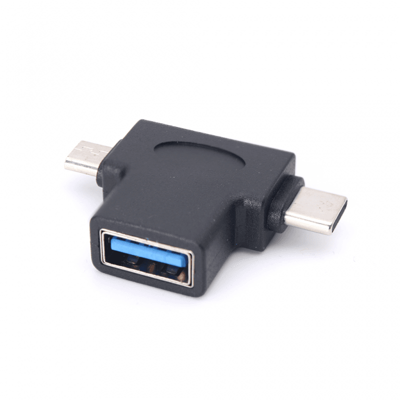 TELEMPIRE Adapter USB 3.0 na Type C Micro USB JWD-51 crni