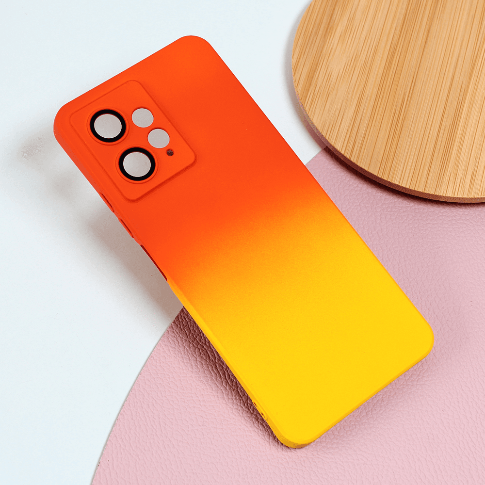 TERACELL Maska Rainbow Spring za Xiaomi Redmi Note 12 4G (EU) narandžasto-žuta