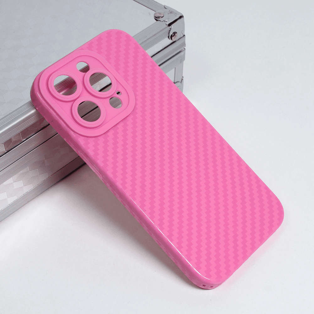TERACELL Maska za iPhone 14 Pro 6.1 Silikon Line roze
