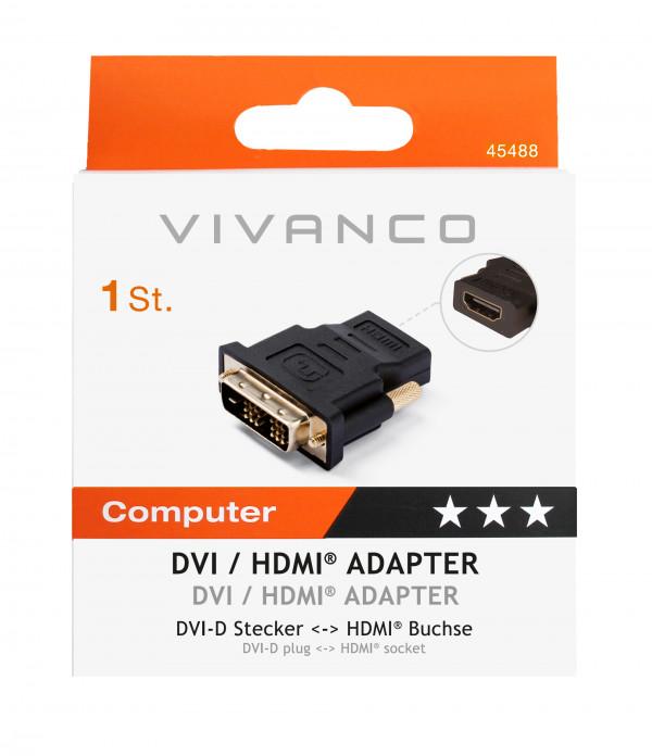 Selected image for VIVANCO Adapter HDMI/DVI-D F/M B