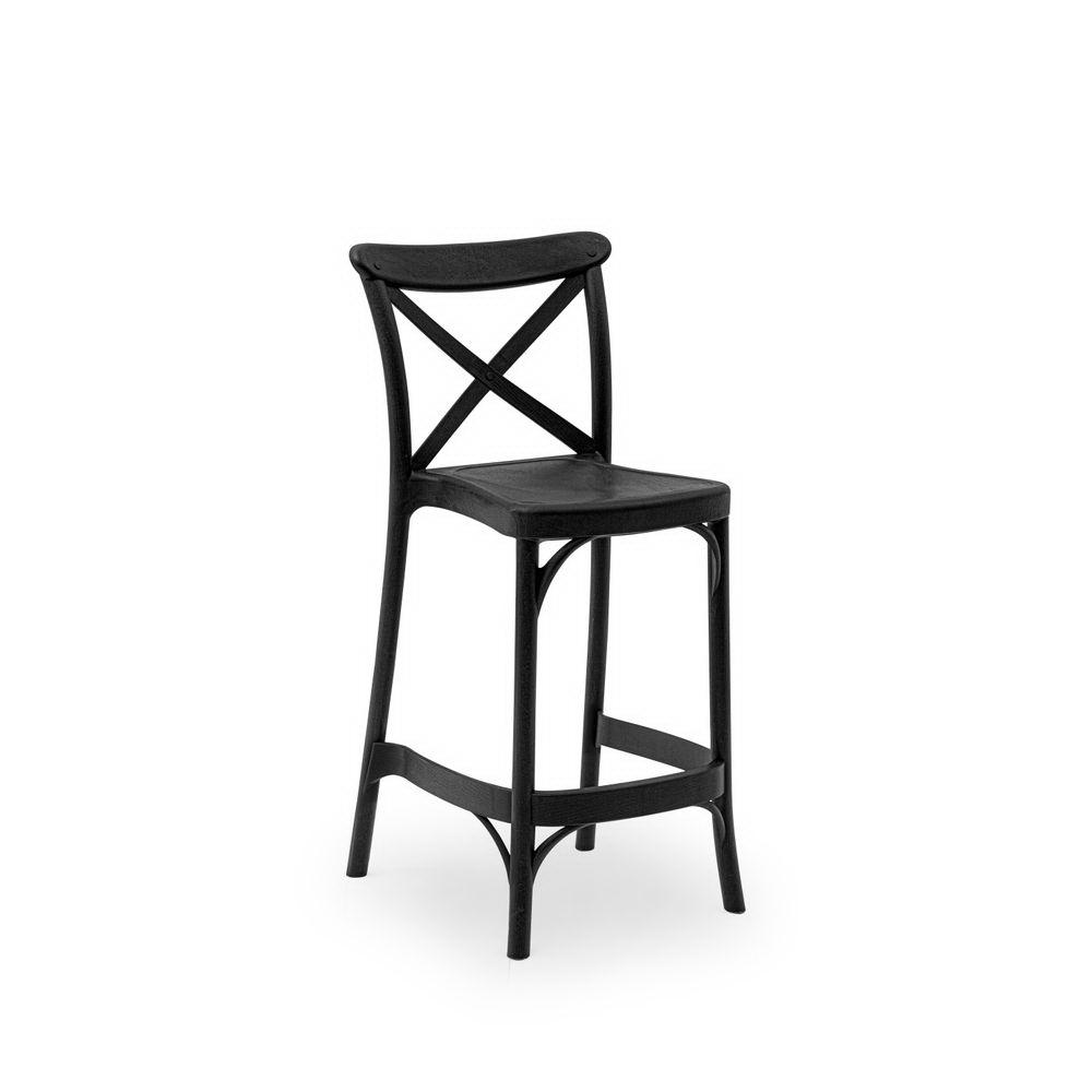 TILIA Polubarska stolica Capri 65 cm crna