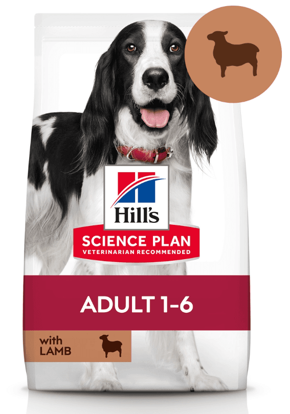HILL'S SCIENCE PLAN Hrana za odrasle pse srednjih rasa, Sa jagnjetinom i pirinčem, 14 kg