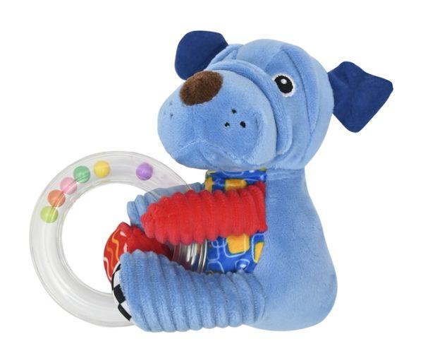 LORELLI Plišana igračka sa zvečkom Pas plava